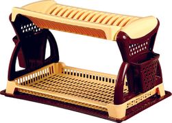 Сушилка для посуды двухъярусная ЭЛЬФПЛАСТ - ЭЛФ065