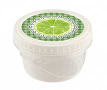 Банка "Танго" с завинчивающейся крышкой, с декором 0,4л БЫТПЛАСТ - 11805