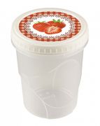 Банка "Танго" с завинчивающейся крышкой, с декором 0,6л БЫТПЛАСТ - 11804