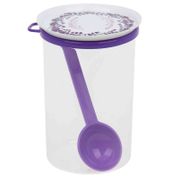 Банка с ложкой "Лаванда" 0,7л ПОЛИМЕРБЫТ С30608 ПБ
