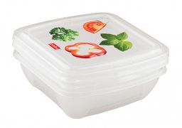 Комплект контейнеров для холодильника и СВЧ "FRESCO" 0,5л, 3шт БЫТПЛАСТ - С11132