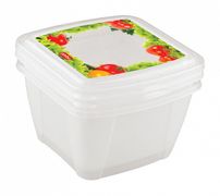 Комплект контейнеров для холодильника и СВЧ "FRESCO" 1л, 2шт БЫТПЛАСТ - С11133