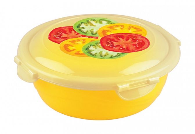Контейнер для продуктов с декором "Click&Lock" 0,58л БЫТПЛАСТ - С11946