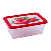 Контейнер прямоугольный "Клубника" 1,65л, ПОЛИМЕРБЫТ - С77318