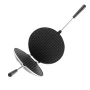 Форма для выпечки "вафельница" (диаметр 200мм), АП (темный мрамор) фмт04а