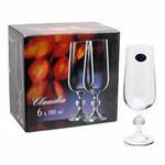 Рюмка Клавдия 180 мл. шампан., гладкая, бесцве40149/180                