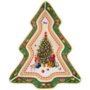 БЛЮДО-ЕЛКА LEFARD "С НОМЫМ ГОДОМ!" 25Х4 СМ ЗЕЛЕНОЕ  (КОР=8ШТ.) 85-1615