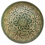 Блюдо плоское 33 см. Джайпур зеленое 313433P/1