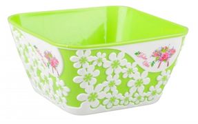 Салатник "Дольче Вита" 1л без кр.(зел-бел)(уп.36) М3598