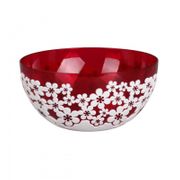 Салатник "Дольче Вита" люкс 1,2л (кругл)(крас-бел)(уп.22) М5720