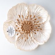 Тарелка плоская 21см ФЛОРА бежевая (в подарочной упаковке)342721/2