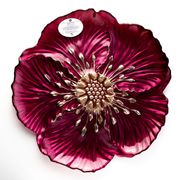 Тарелка плоская 32см ФЛОРА красная (в подарочной упаковке)342732/1