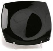 Тарелка 26 см черная подтарельник "Quadrato" LUMINARC - D7200
