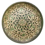 Тарелка плоская 28 см. Джайпур зеленая 313428P/1