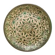 Тарелка плоская 21,5 см. Джайпур зеленая 313421P/1