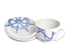 Чайная пара "Соната" гр. 8, "Океан" 085