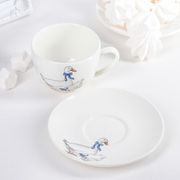 Чайная пара "Соната" 240мл Гуси КУБАНЬФАРФОР - 087