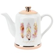 Чайник "Перья" 21,5*10,5*17,5см. v=1000мл. (подарочная упаковка) 1750174