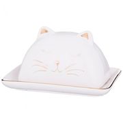 МАСЛЕНКА КОЛЛЕКЦИЯ "БЕЛЫЙ КОТИК" 14,8*10*8 СМ БЕЗ УПАКОВКИ (МАЛ-4 ШТ./КОР=36 ШТ.) 125-218