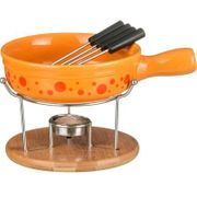 НАБОР ДЛЯ ФОНДЮ С 4-МЯ ВИЛОЧКАМИ ВЫСОТА= 11СМ, ДИА= 14 СМ (КОР=12НАБОР.) 470268