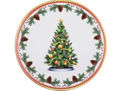 ПОДНОС КОЛЛЕКЦИЯ "РОЖДЕСТВЕНСКАЯ СКАЗКА" ДИАМЕТР=40 СМ (КОР=12ШТ.) 106-526