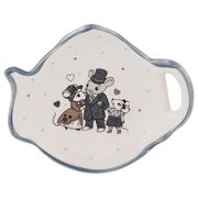 ПОДСТАВКА ПОД ЧАЙНЫЙ ПАКЕТИК "ЛЯ МУР. МЫШКИ" 11*10 СМ.ВЫСОТА=2 СМ.(КОР=96ШТ.) 490-391