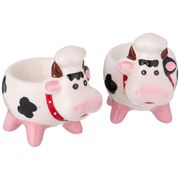 набор подставок  под яйцо из 2 шт. корова-повар 8,6*5,7*8 см