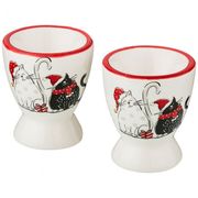 набор подставок под яйцо из 2 шт.коллекция party cats 5,6*5,6*6,6 см 