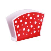 Салфетница "Горошек" Бело-краснй (уп.25) Альтернатива М3690
