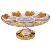 ТОРТОВНИЦА НА НОЖКЕ "ГОЛДЕН" ДИАМЕТР=30 СМ. ВЫСОТА=15 СМ. (КОР=4ШТ.)  195127