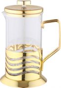 Френч пресс из стекла и стали золотого цвета В526G-1000