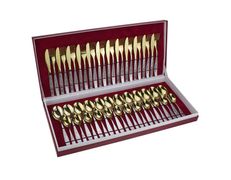 Набор столовых приборов "Уралочка" 48 предметов в декоративной упаковке, частичное покрытие НЫТВА - М13/38 дк чп