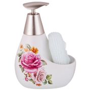 комплект:дозатор для моющего средства+губка 15*10*9 см. 400 мл. (кор=24комп.)