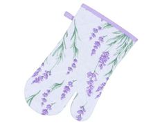 Варежка-прихватка «Лаванда» рогожка набивная (18х30 см)
			<<4603883509675>> ВР-Лав-18-30