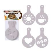 Набор декораторов для кофе 4 шт, арт.J11-93 Мультидом J11-93