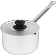 Кастрюля алюм. 1,0 л. мет. ручкмет. кр. с пластм.14010