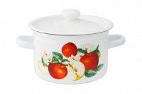 Кастрюля цилиндрическая 2 л декорированная С1610.59