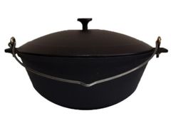 Котел литой чугунный 5,0л с дужкой с алюминиевой крышкой к51д