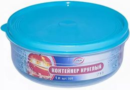 Бутербродница круглая 1л ЭЛЬФПЛАСТ - ЭЛФ095