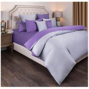 Кпб 2х сп мозаика хлопок 100%,лаванда+серый, сатин,