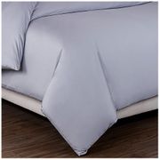 Пододеяльник 2-х сп 180х215  см хлопок 100%, серый, сатин