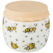Баночка для меда/варенья с силиконовой крышкой пчелы 750мл 11,5*10,5см (кор=18шт.)