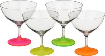 Набор бокалов для коктейлей из 4 шт neon frozen 340 мл.высота=13 см.