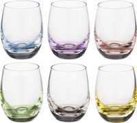 Набор стопок из 6 шт. rainbow 60 мл высота=6 см (кор=8набор.)