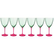 Набор бокалов для вина из 6 шт. kate optic 400 мл. высота=20 см (кор=8набор.)