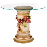 Журнальный столик гранаты диаметр=65 см. высота=50 см.