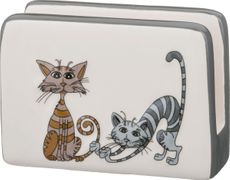 Подставка под губку озорные коты 12*5*9 см без упаковки (мал=4шт./кор=48шт.)