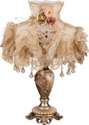 Светильник+абажур высота=50 см диаметр абажура=32 см.220 в 40 вт е27.комплект=2кор. (кор=12комп.)