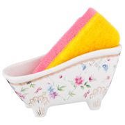 Подставка ванночка для губки 13,5*5,5*7 см.в комплекте с губкой пасадена (кор=72шт.)