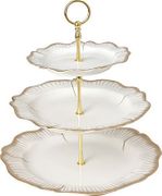 Фруктовница 3-х ярусная цветочная симфония диаметр=32/27/19 см высота=37 см (кор=8шт.)